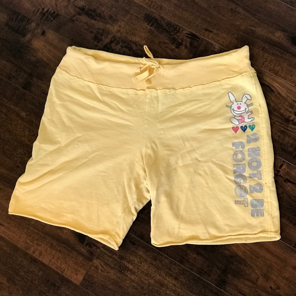 It’s Happy Bunny! Yellow Capri Shorts💛🐰